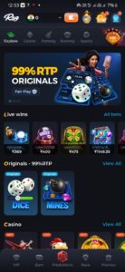 RS9 fantasy cricket live match dashboard on mobile